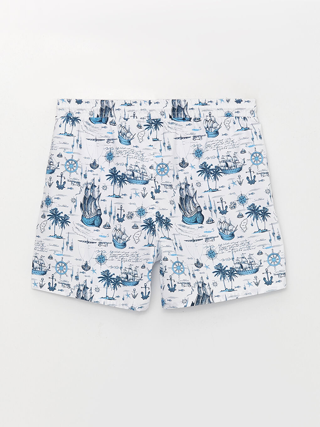 Short Patterned Men's Swimming Shorts-6