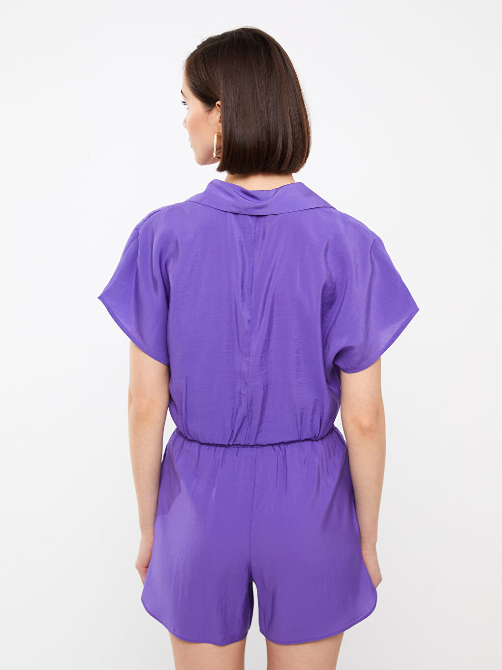 Short Sleeve Oversize Women's Shirt-4