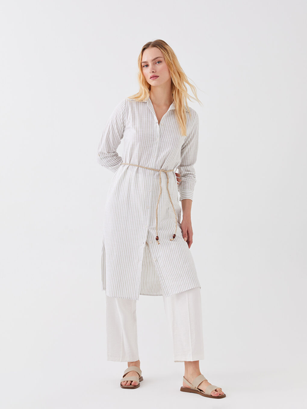 Tunique Chemise Rayée pour Femmes