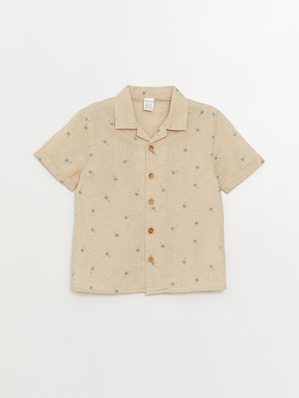 Set 2 Bucăți Cămașă și Pantaloni Scurți cu Mânecă Scurtă Imprimată pentru Bebeluși Băieți-1