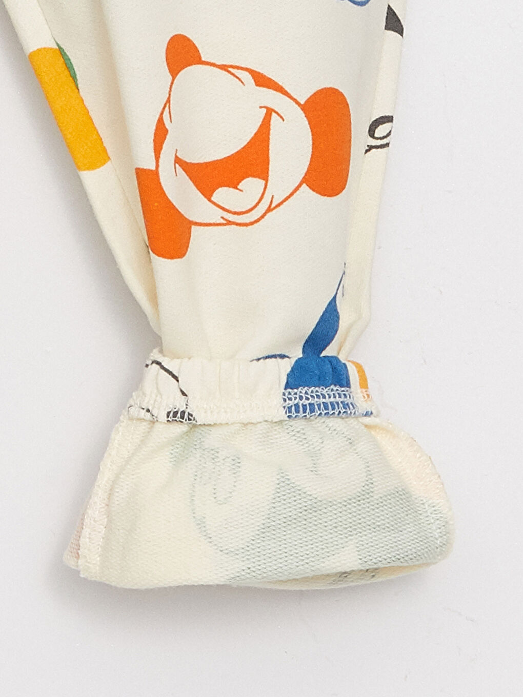 Yeşil Beli Lastikli Mickey Mouse Baskılı Erkek Bebek Eşofman Alt-2