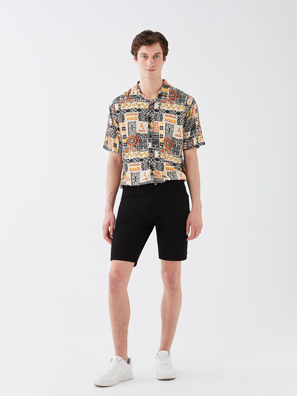 Slim Fit Mens Jean Shorts -S3H241Z8-CVL