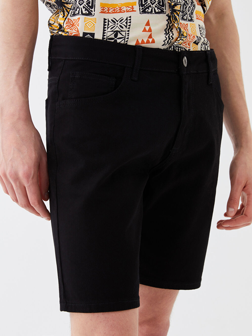 Slim Fit Mens Jean Shorts -S3H241Z8-CVL