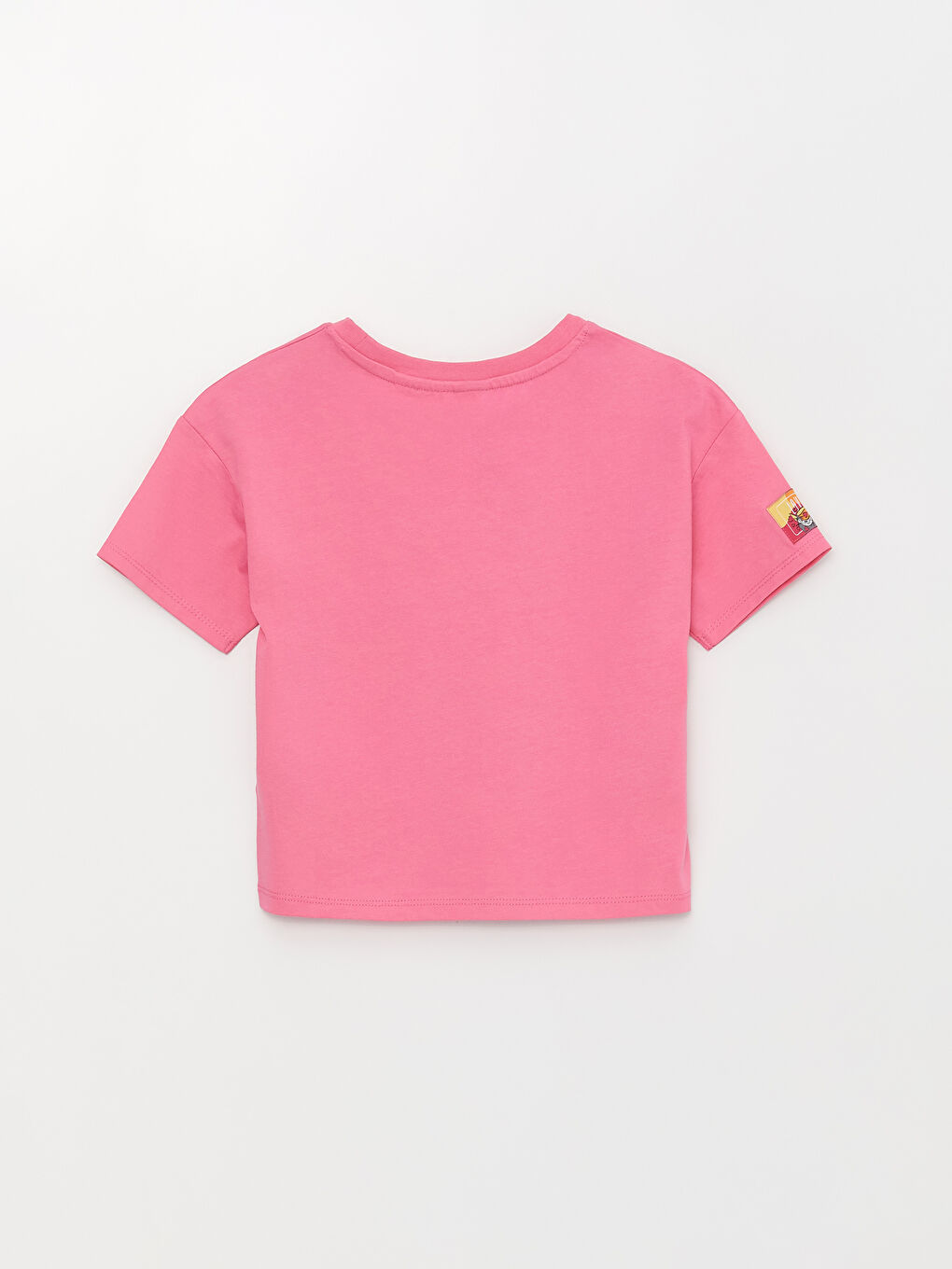 تيشيرت بناتي ياقة دائرية مطبوع توم وجيري كم قصير-1