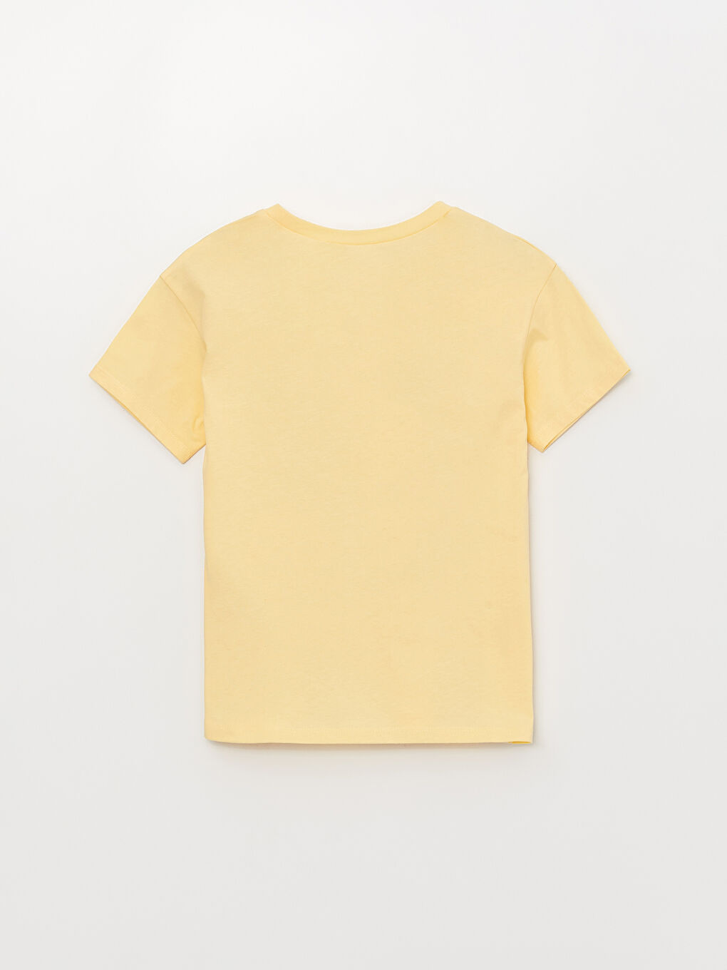 Sarı Bisiklet Yaka Tweety Baskılı Kısa Kollu Kız Çocuk Tişört-1