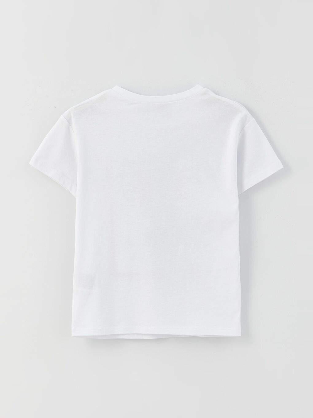 Crew Neck Bugs Bunny Printed Short Sleeve Girls' T-Shirt-1