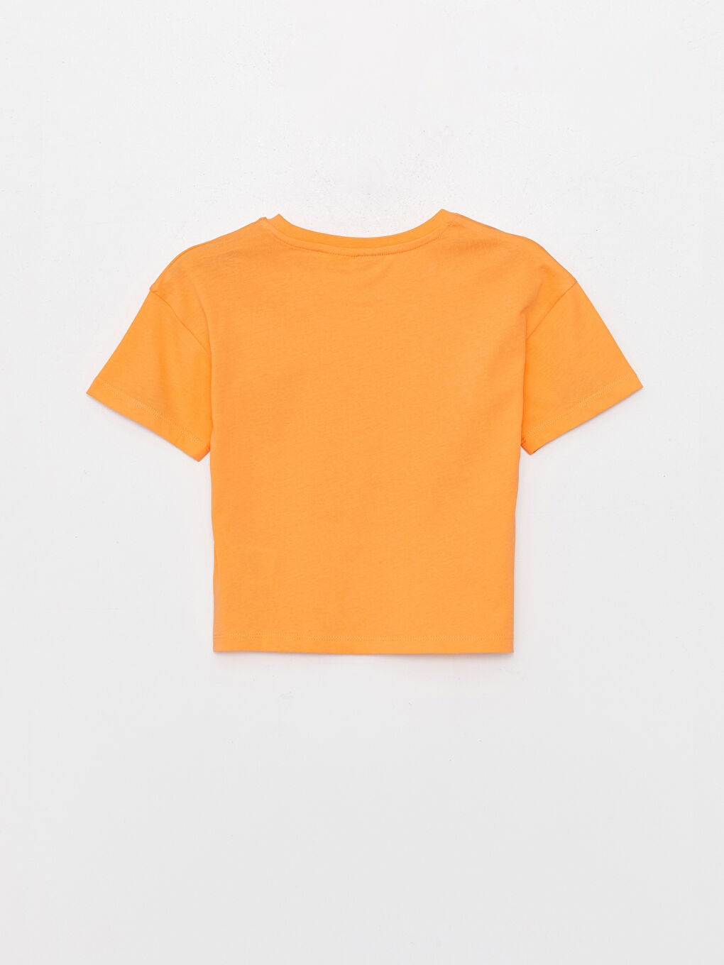 قميص بنات كم قصير مطبوع تويتي كول مدور-1