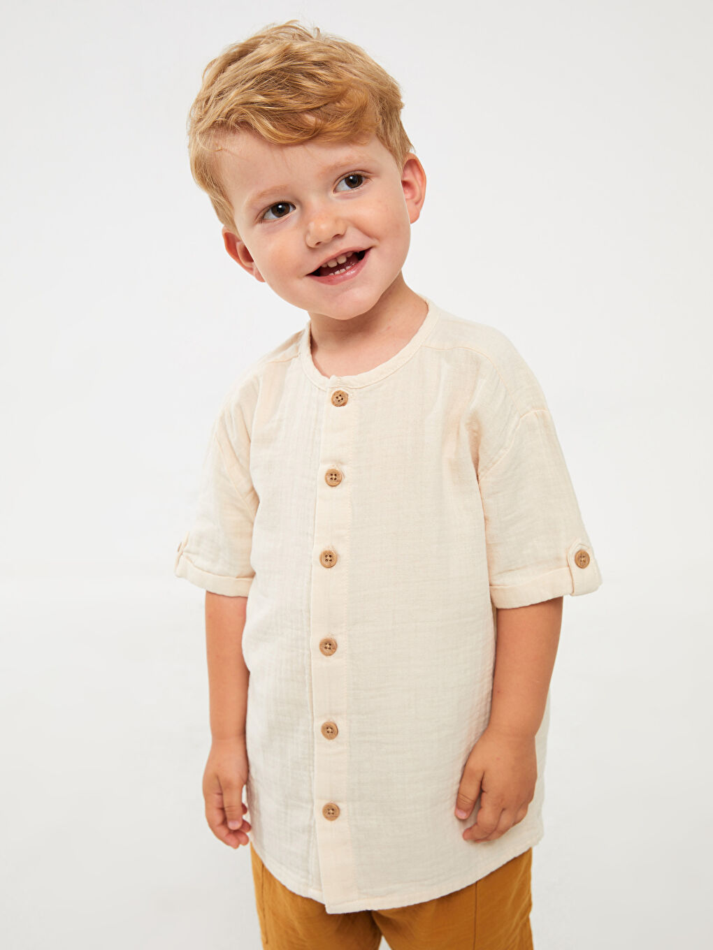 футболка с круглым вырезом и коротким рукавом и шорты для малышей мальчиков-2