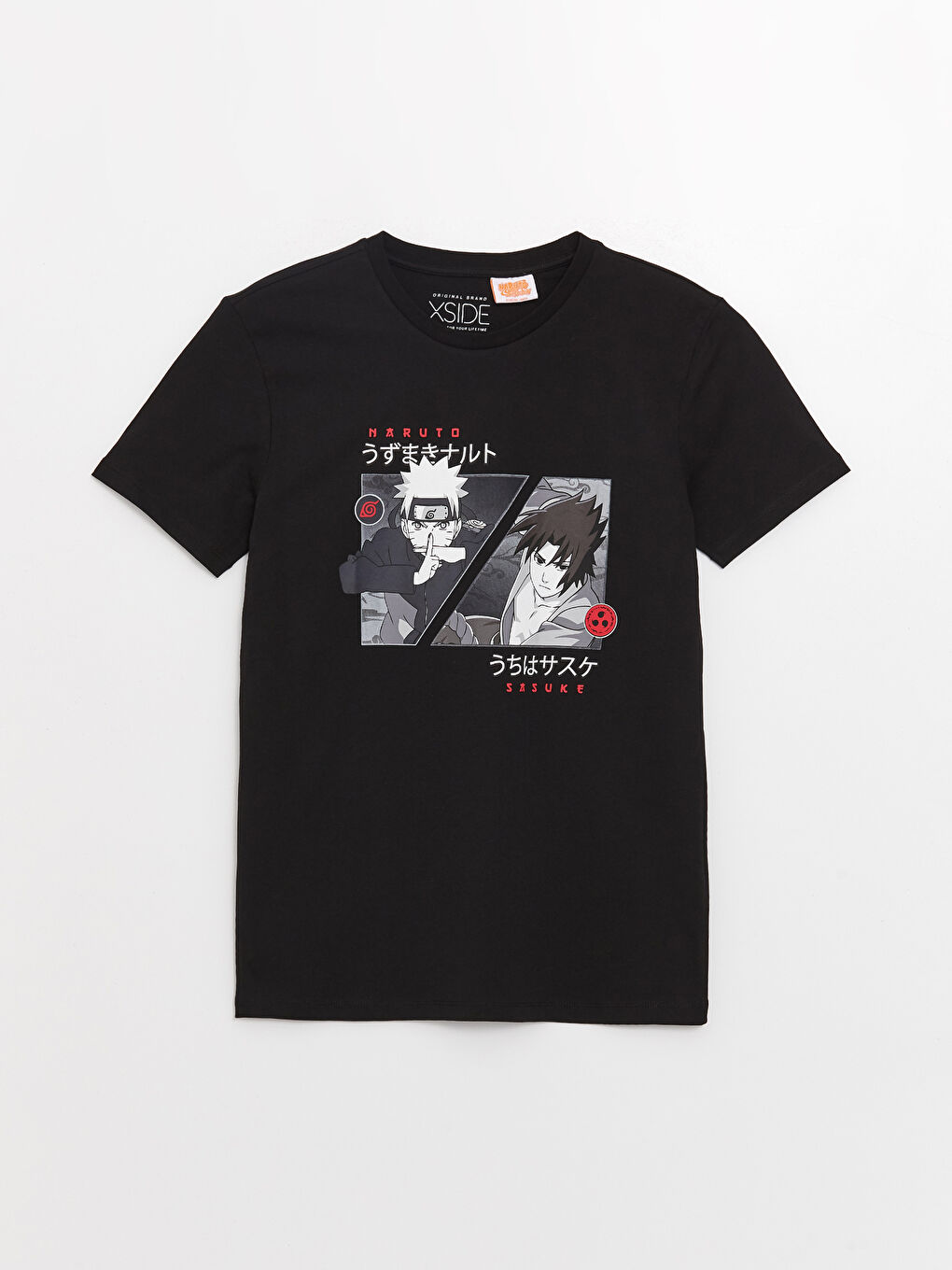 XSIDE Crew Neck Short Sleeve Naruto Printed Jersey Men's T-Shirt -S3H271Z8-CVL