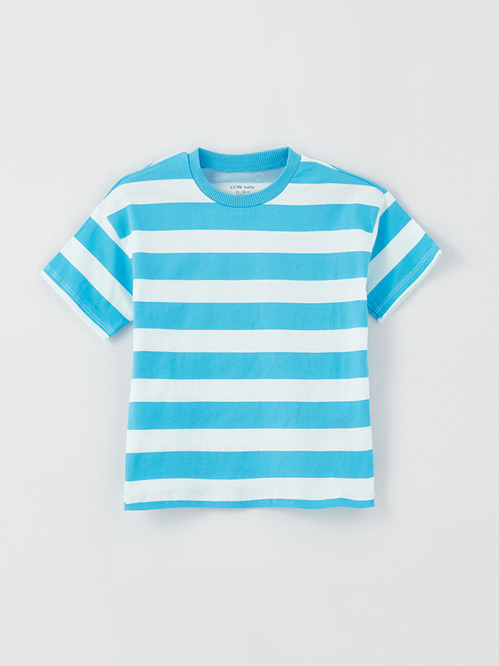 Crew Neck Short Sleeve Printed Baby Boys' T-Shirt 2 Pack -S3H334Z1-FDU