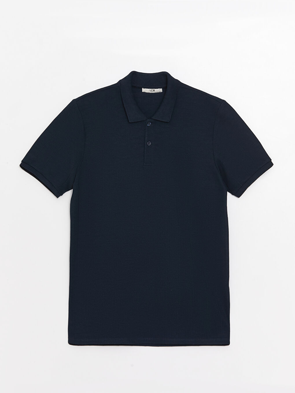 Lacivert Polo Yaka Kısa Kollu Erkek Tişört-5