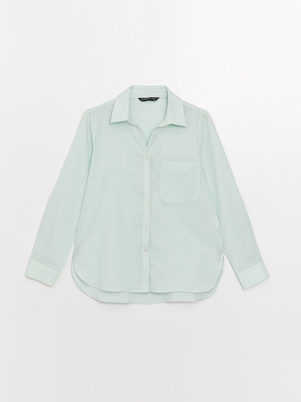 Chemise Unie à Manches Longues pour Femmes-5