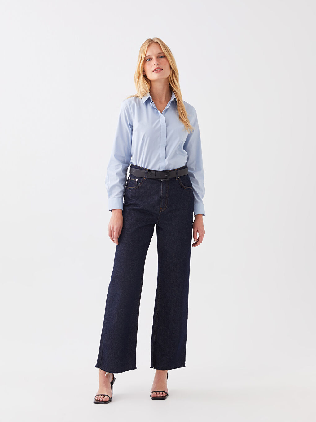 LCWAIKIKI Classic Poplin Women's Shirt -S3H345Z8-G9Q