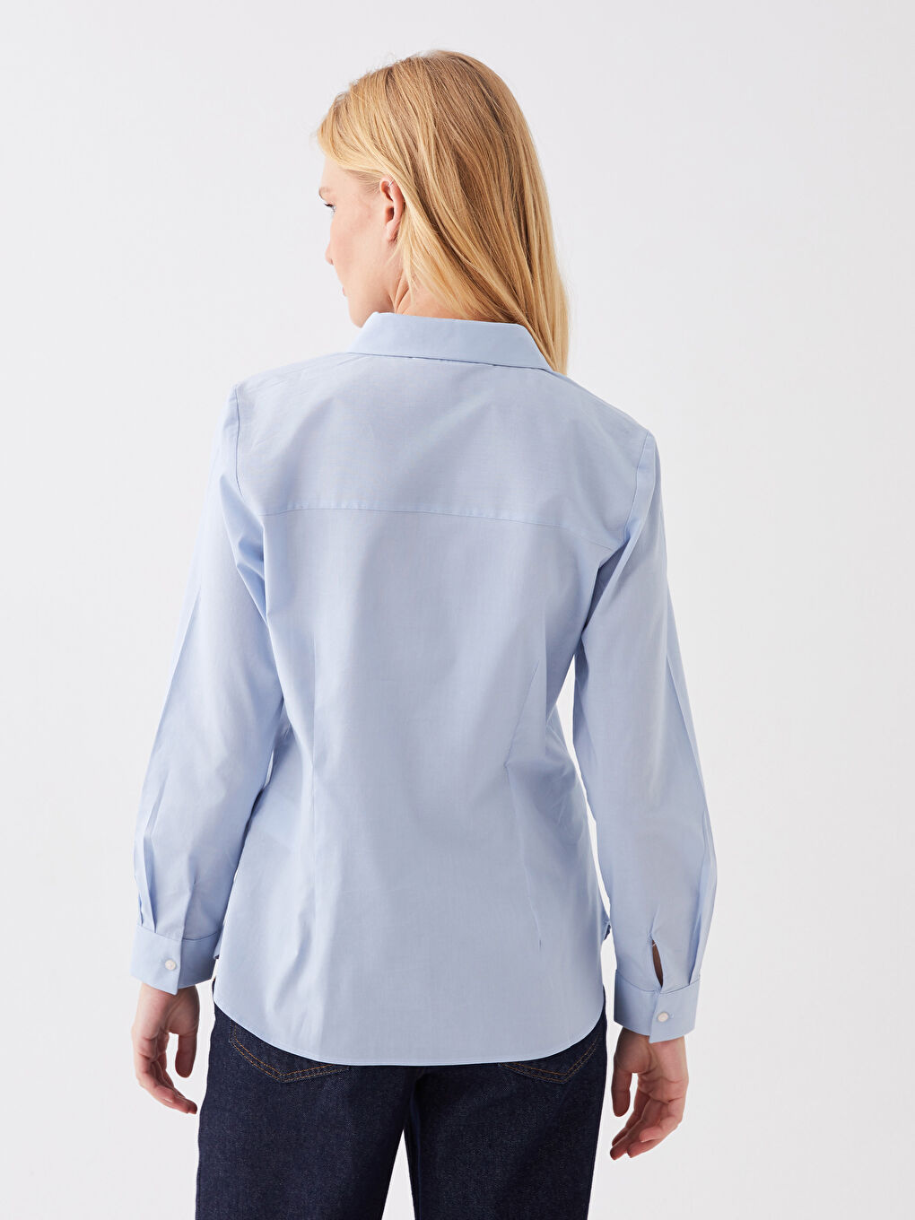 LCWAIKIKI Classic Poplin Women's Shirt -S3H345Z8-G9Q