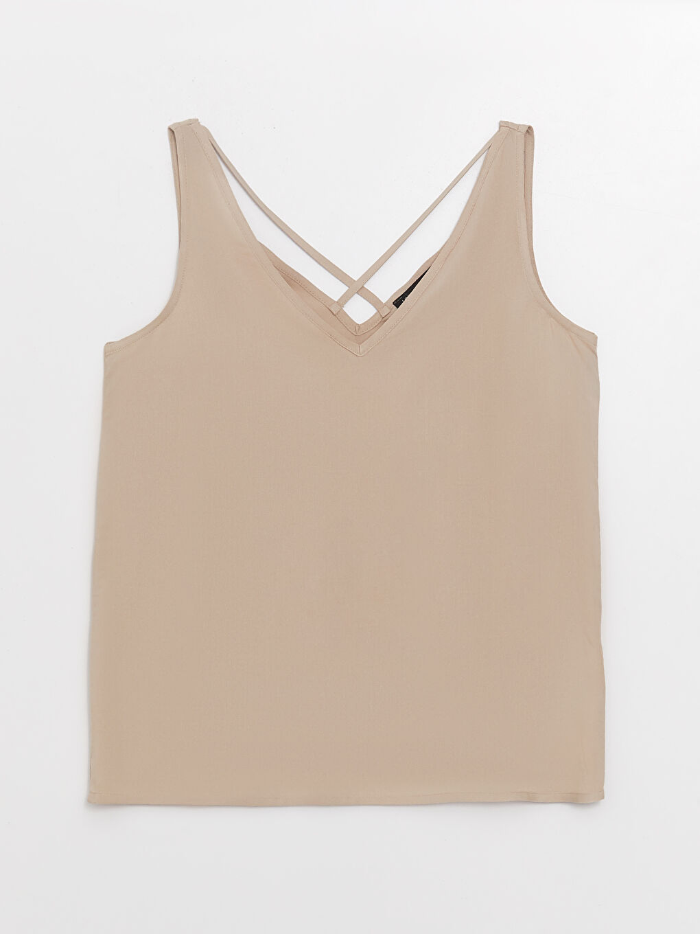 بلوزة سادة بياقة على شكل حرف V للسيدات-5