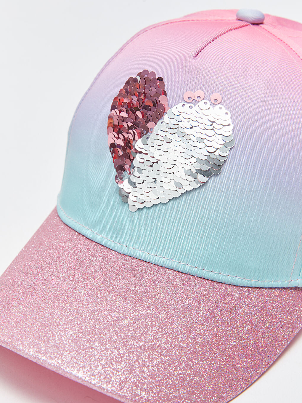 Sequin Detailed Girl Cap Hat-5