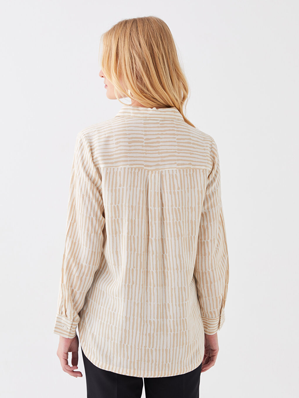 LC Waikiki Patterned Long Sleeve Women's Shirt -S3H371Z8-LQB