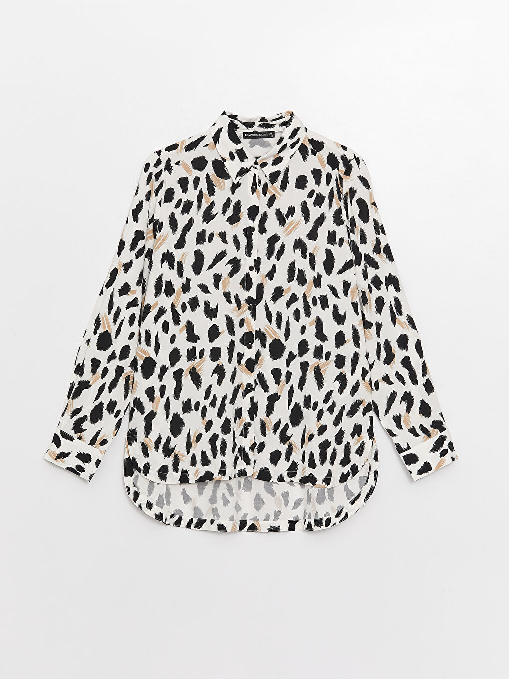 Patterned Long Sleeve Women's Shirt-6