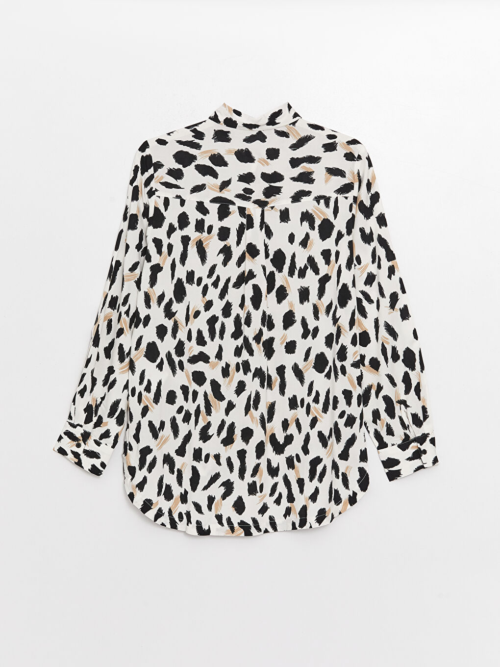 Patterned Long Sleeve Women's Shirt-7