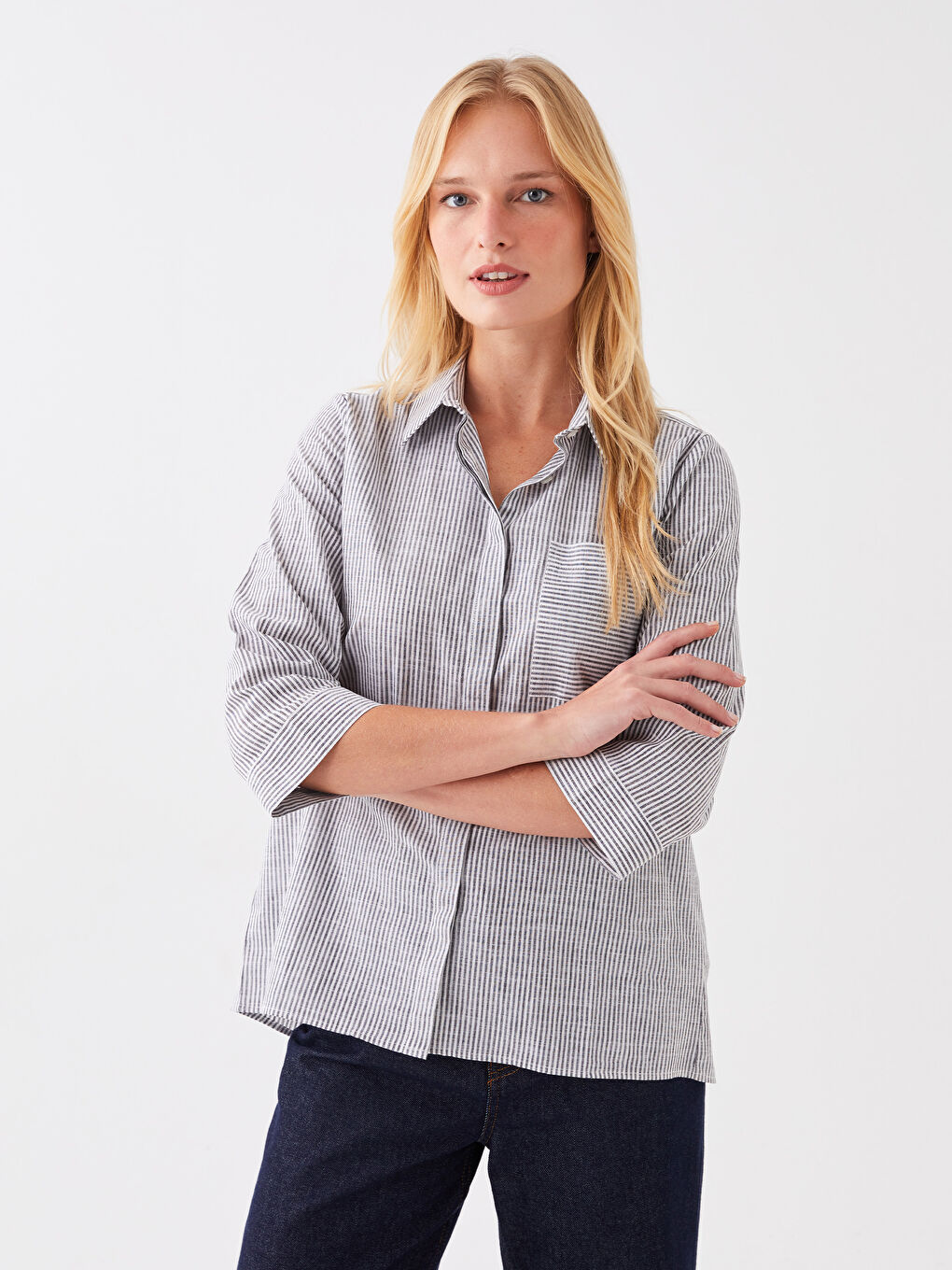 Women's Striped Shirt-1