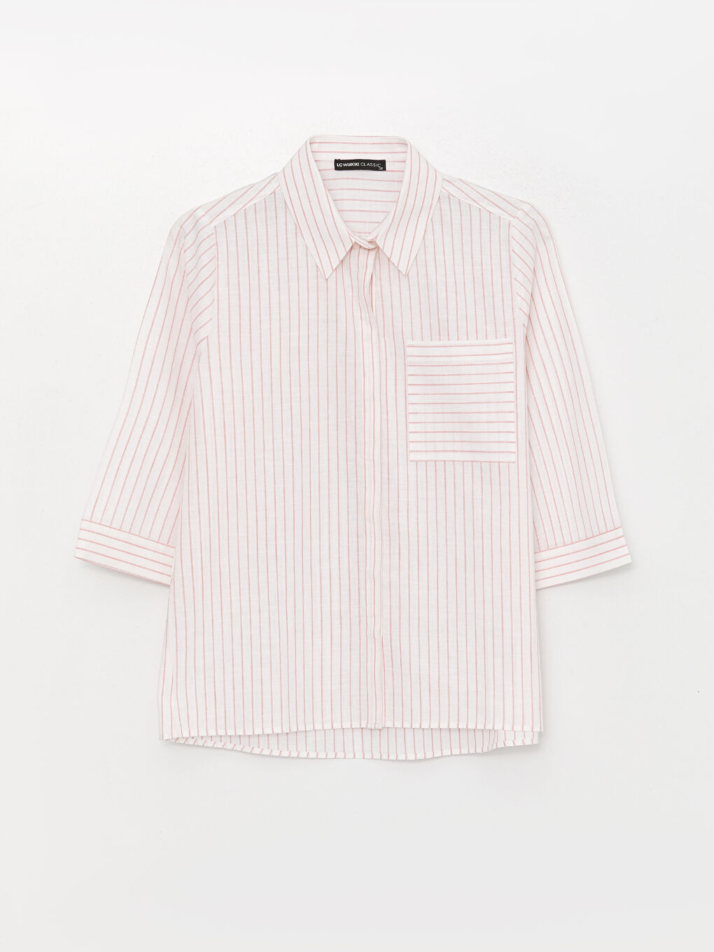 LCWAIKIKI Classic Women's Striped Shirt -S3H375Z8-LHK