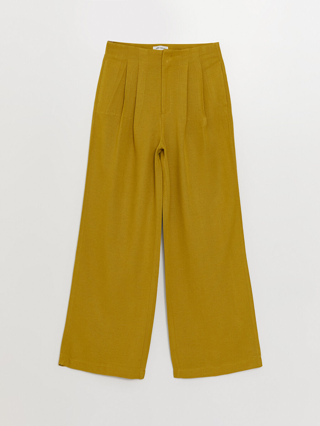 Свободные Однотонные Брюки из Льняной Смеси для Женщин-5