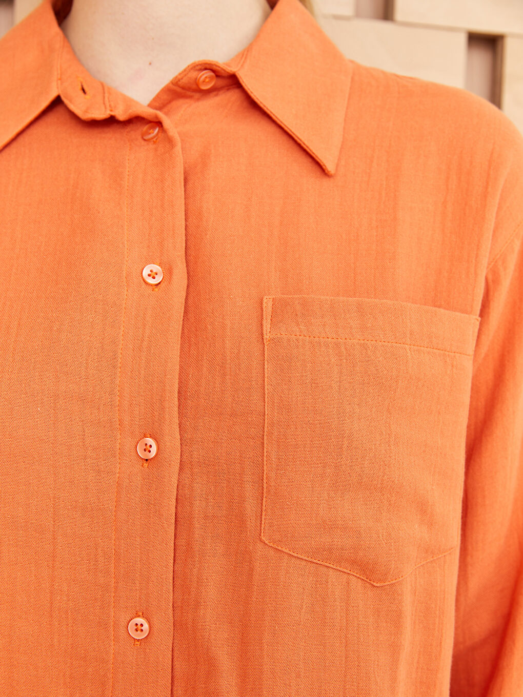 Plain Muslin Women's Shirt Tunic-3