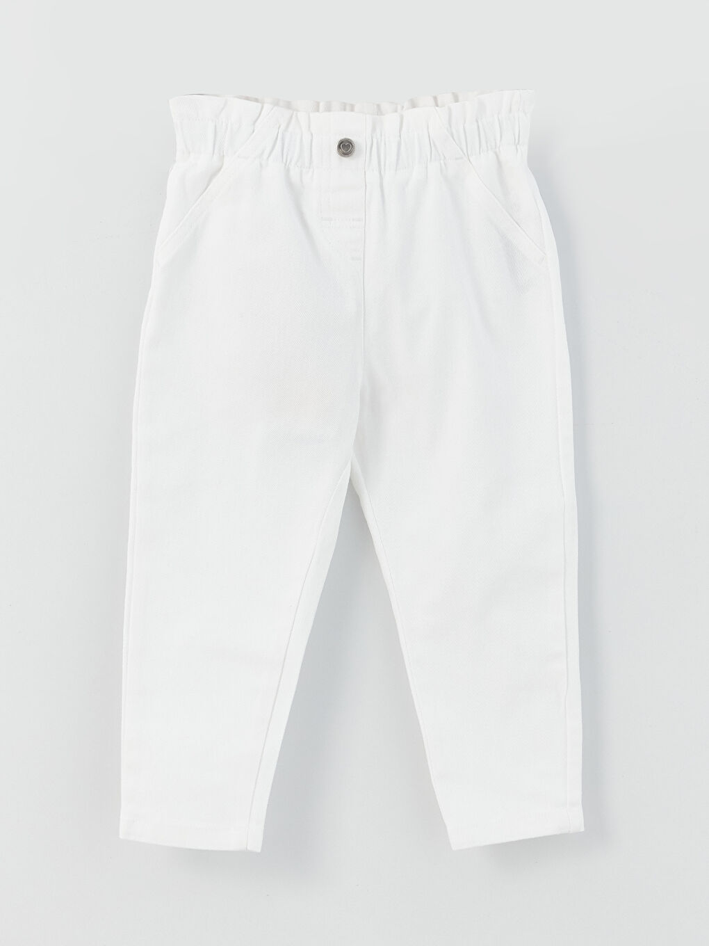 Basic Gabardine Baby Girl Trousers