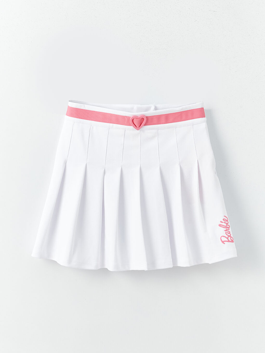 Barbie Embroidered Girls' Pleated Skirt-2