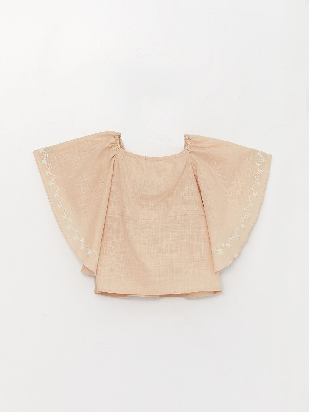 Square Collar Printed Girls' Blouse -S3H463Z4-G5N