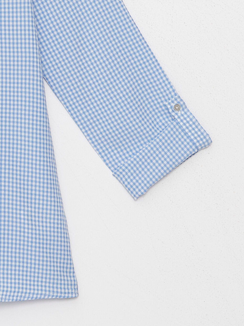 Blouse à Manches Longues à Col Rond Écossais pour Femmes-7