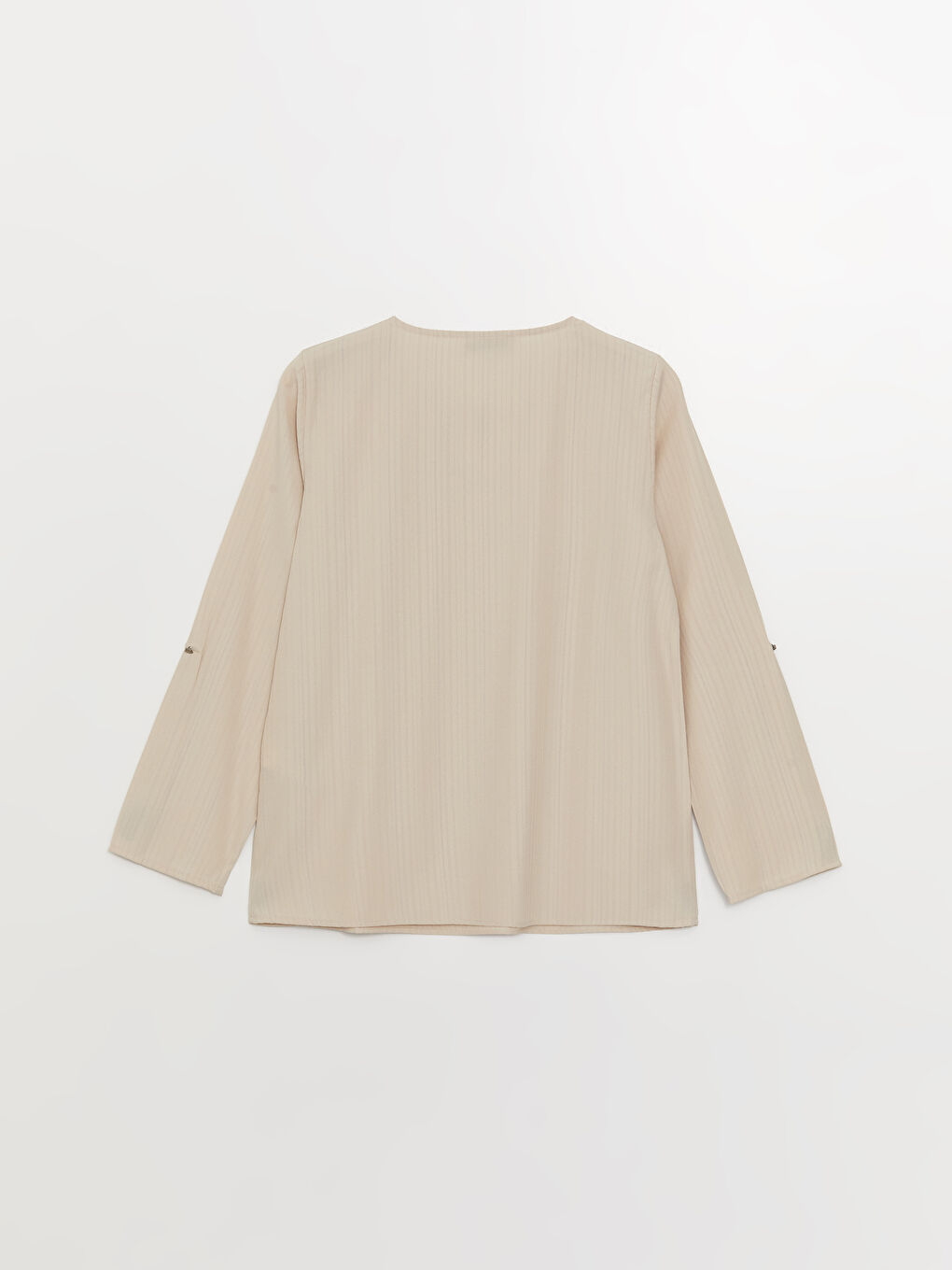 LCW Grace Crew Neck Plain Long Sleeve Women's Blouse -S3H471Z8-V93