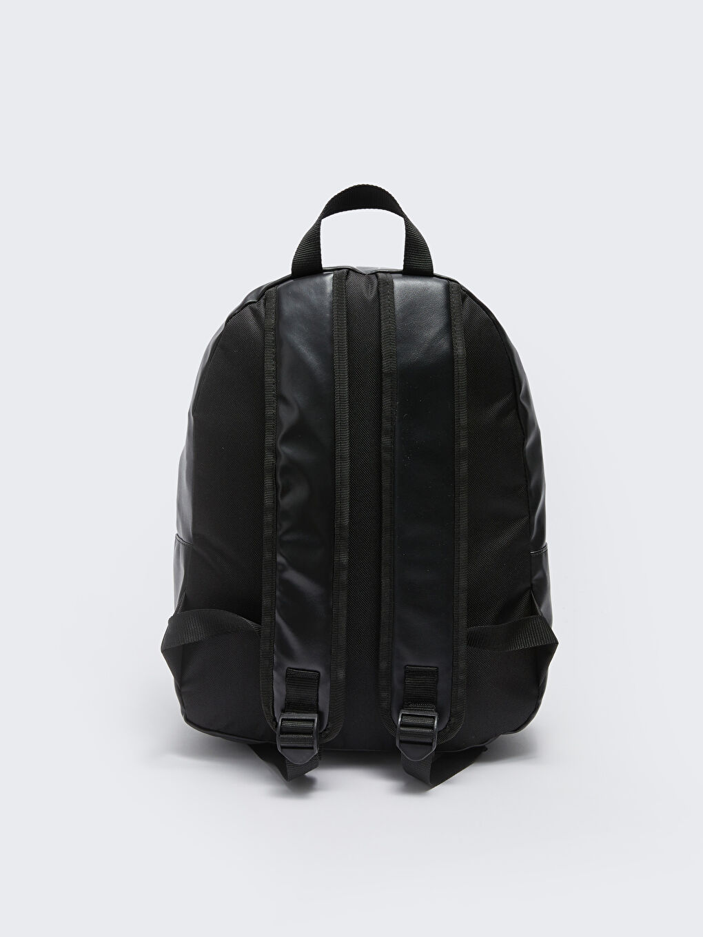 Siyah Deri Görünümlü Erkek Sırt Çantası-3