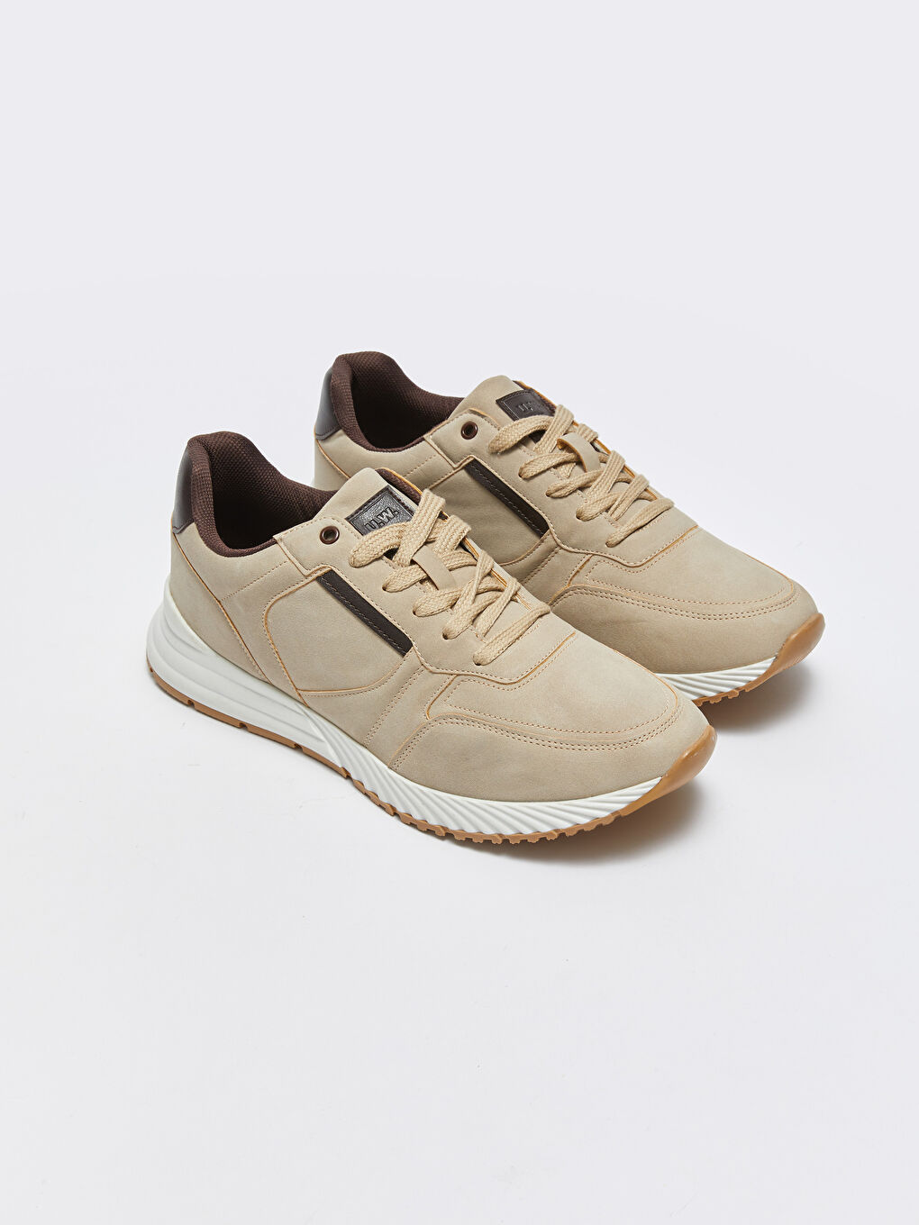 LCW ECO Faux Suede Lace-Up Men's Sports Shoes -S3H498Z8-S3N