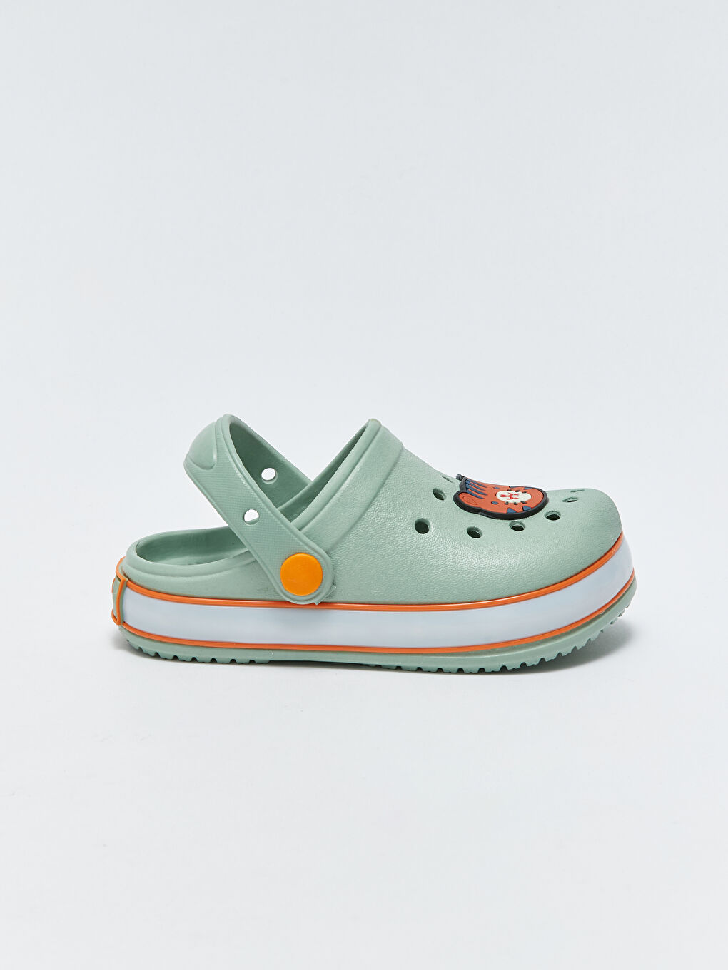 Yeşil Patch Detaylı Tabanı Işıklı Erkek Bebek Plaj Sandaleti-2