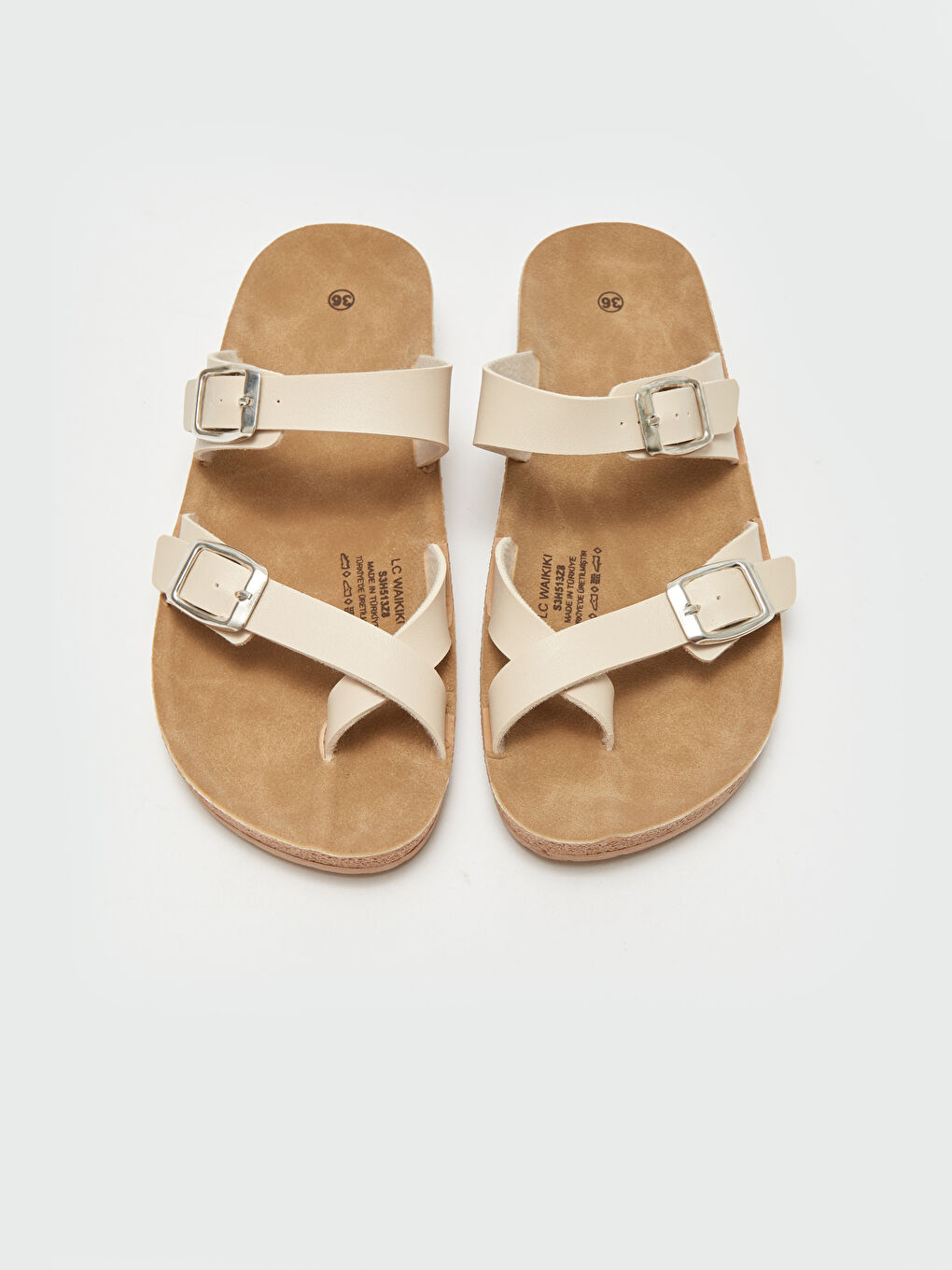 LCW STEPS Diapositives Pour Femmes À Double Bride-2
