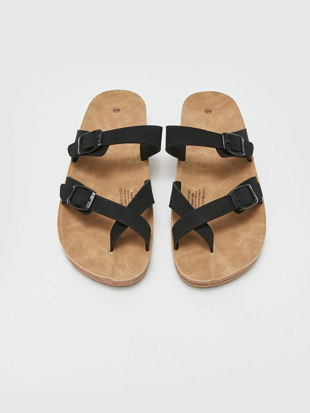 Шлепанцы Женские с Двумя Ремнями-2