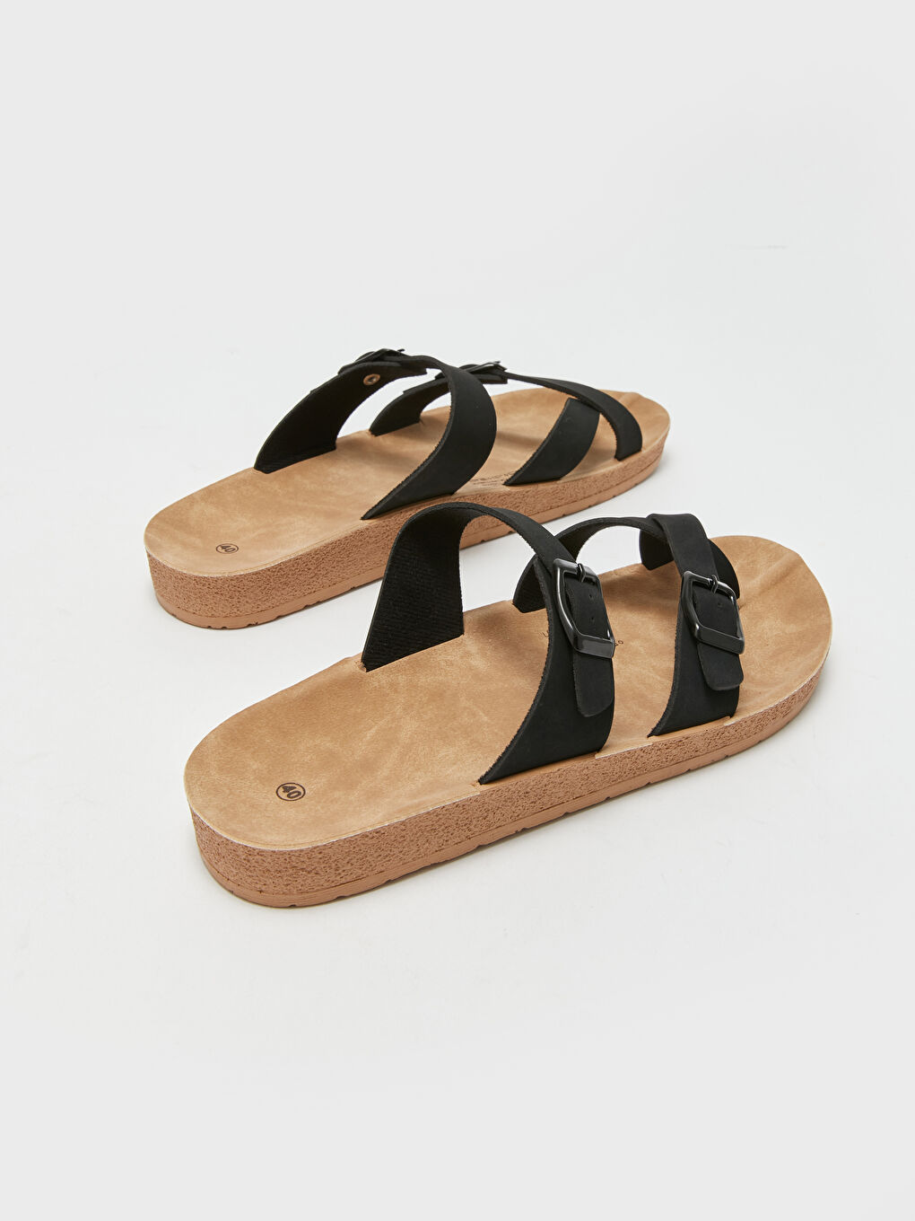 Шлепанцы Женские с Двумя Ремнями-4