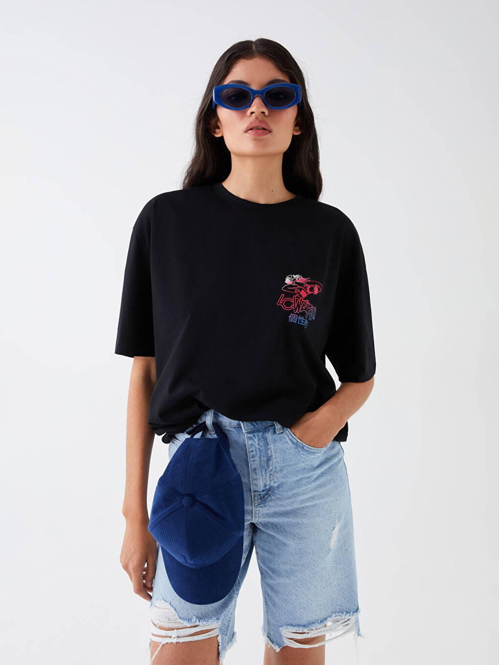 XSIDE T-shirt en Jersey à Manches Courtes Col Rond Imprimé Singe Nostalgique pour Hommes -S3H519Z8-CVL