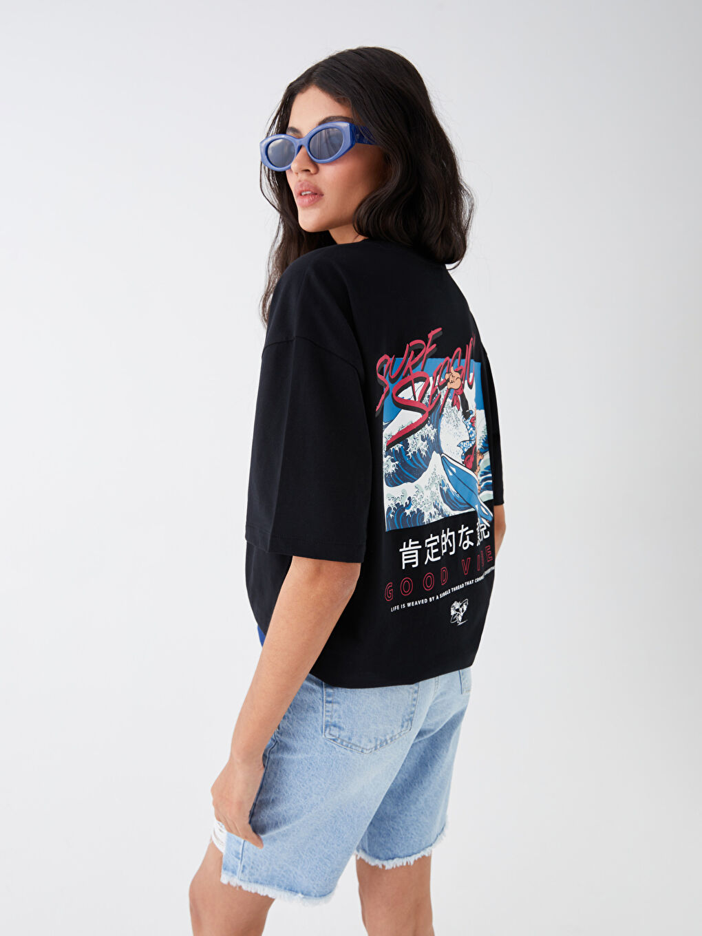 XSIDE T-shirt en Jersey à Manches Courtes Col Rond Imprimé Singe Nostalgique pour Hommes -S3H519Z8-CVL