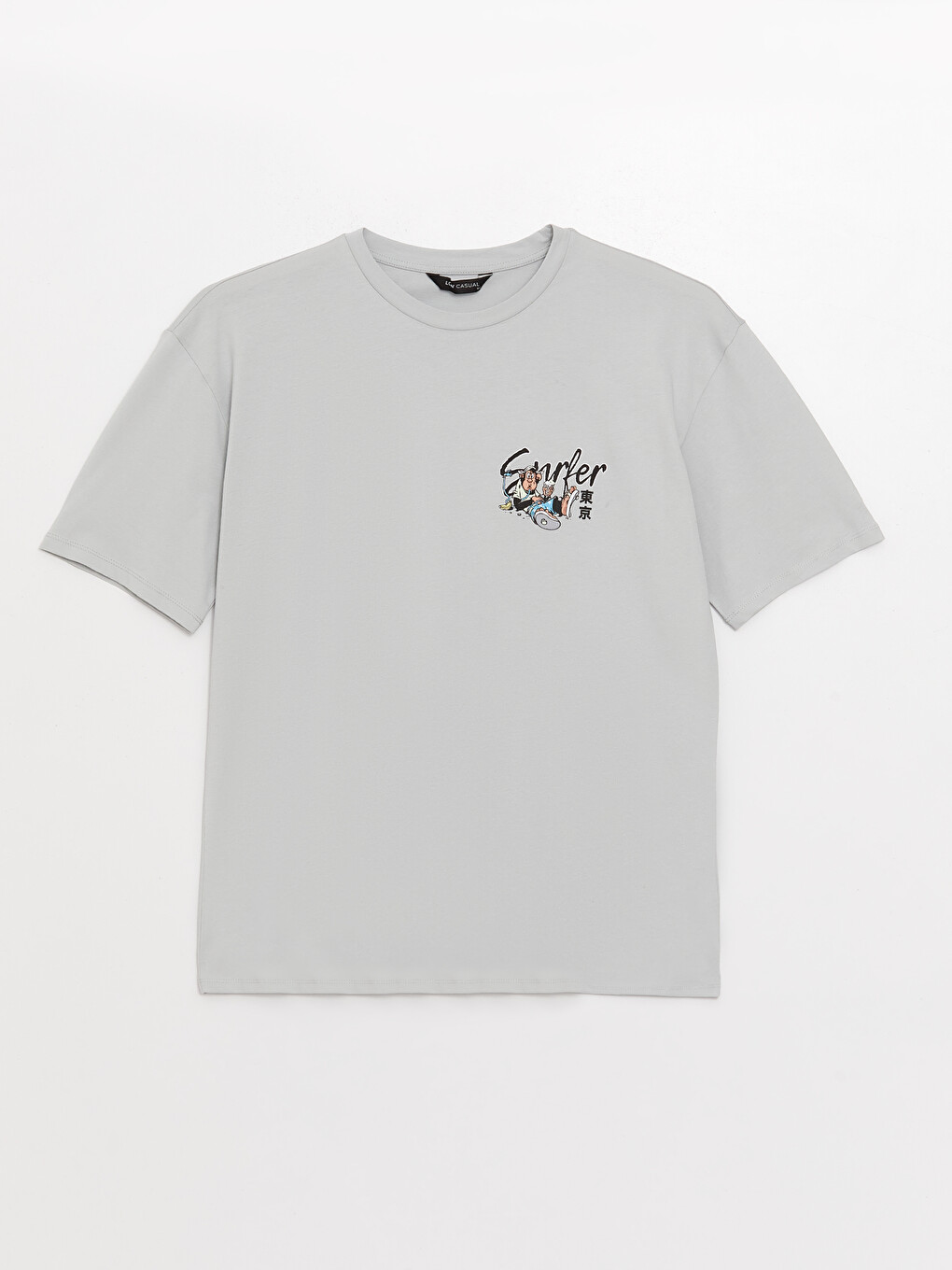 XSIDE Crew Neck Short Sleeve Nostalgic Monkey Printed Jersey Men's