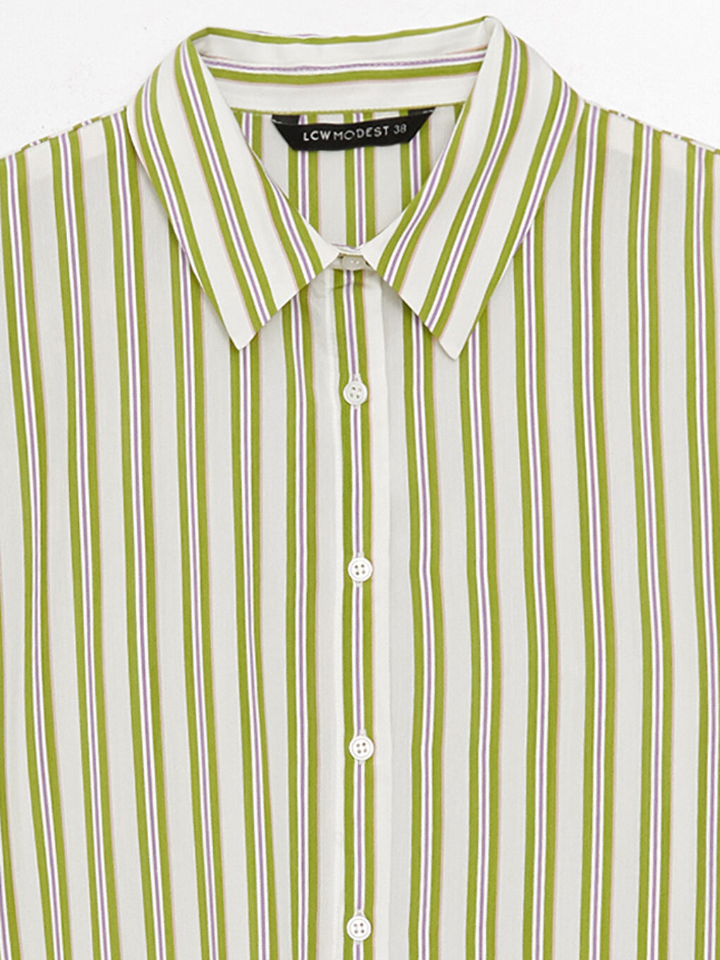 Striped Long Sleeve Oversize Poplin Women's Shirt Tunic-6