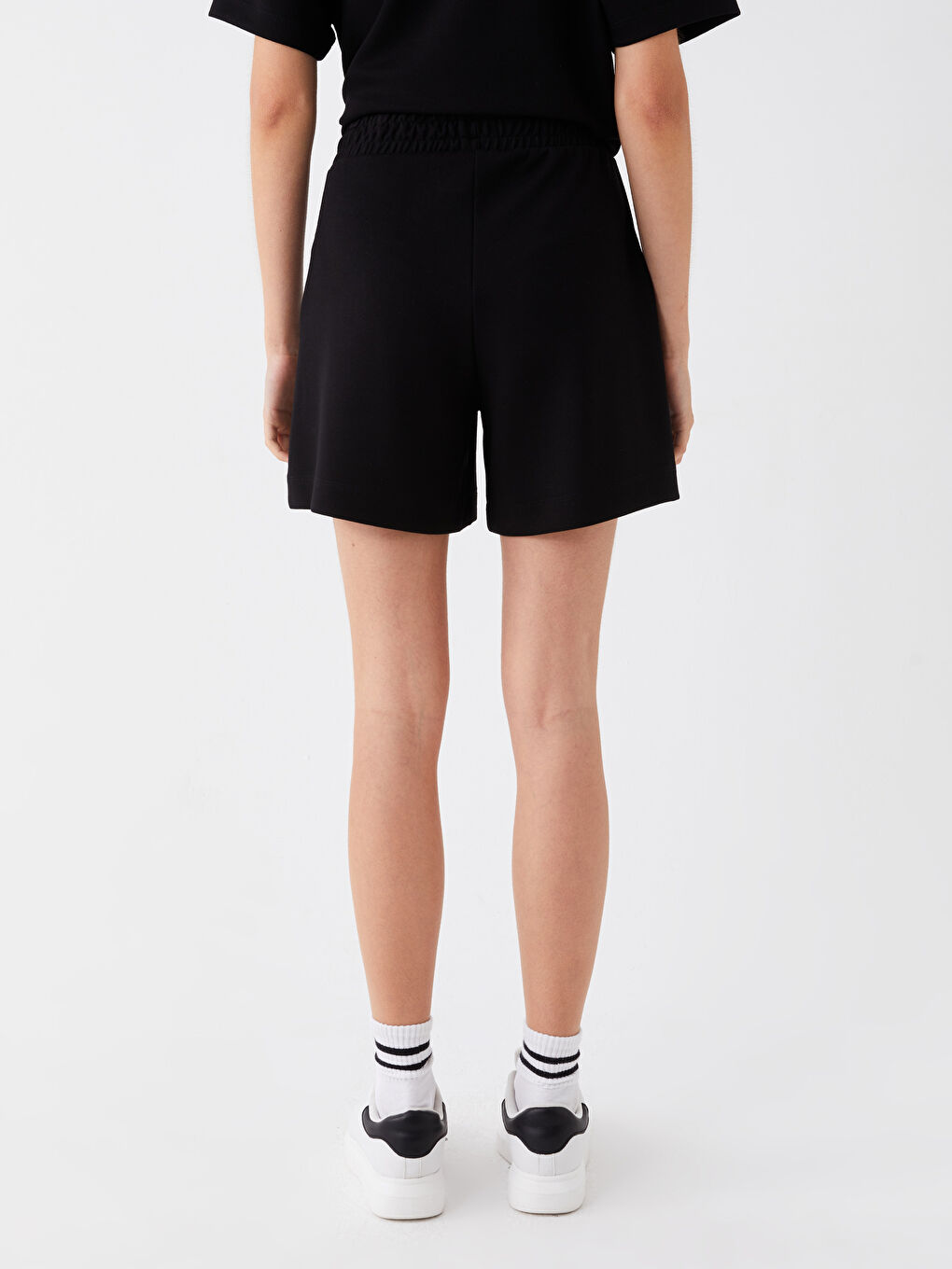 Elastic Waist Comfortable Fit Women's Shorts -S3H539Z8-CVL