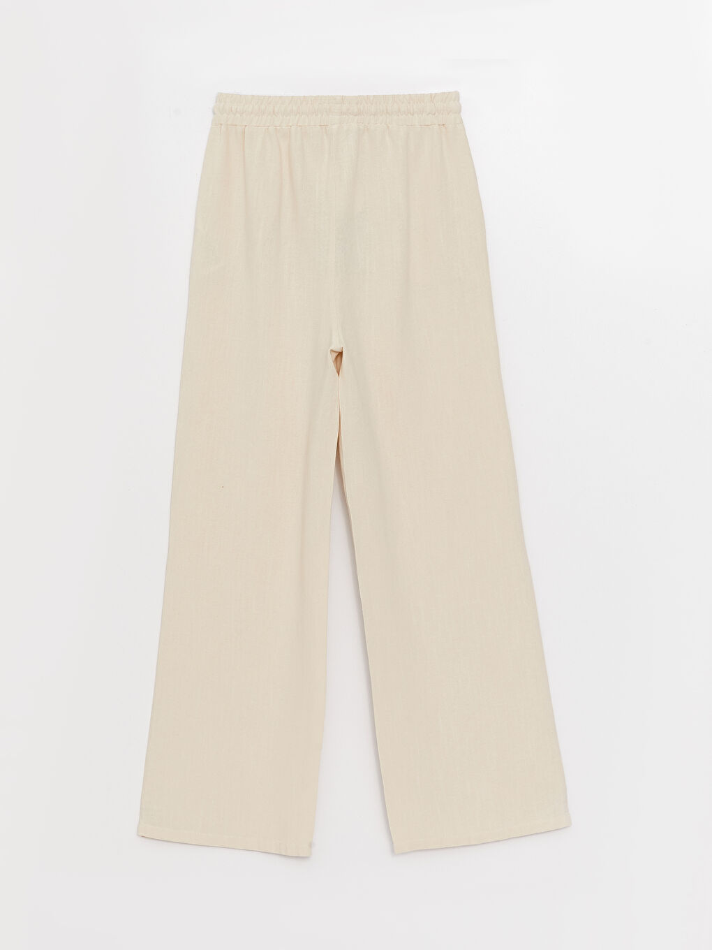 XSIDE Elasticated Waist Plain Linen Blend Women's Trousers -S3H557Z8-V7N