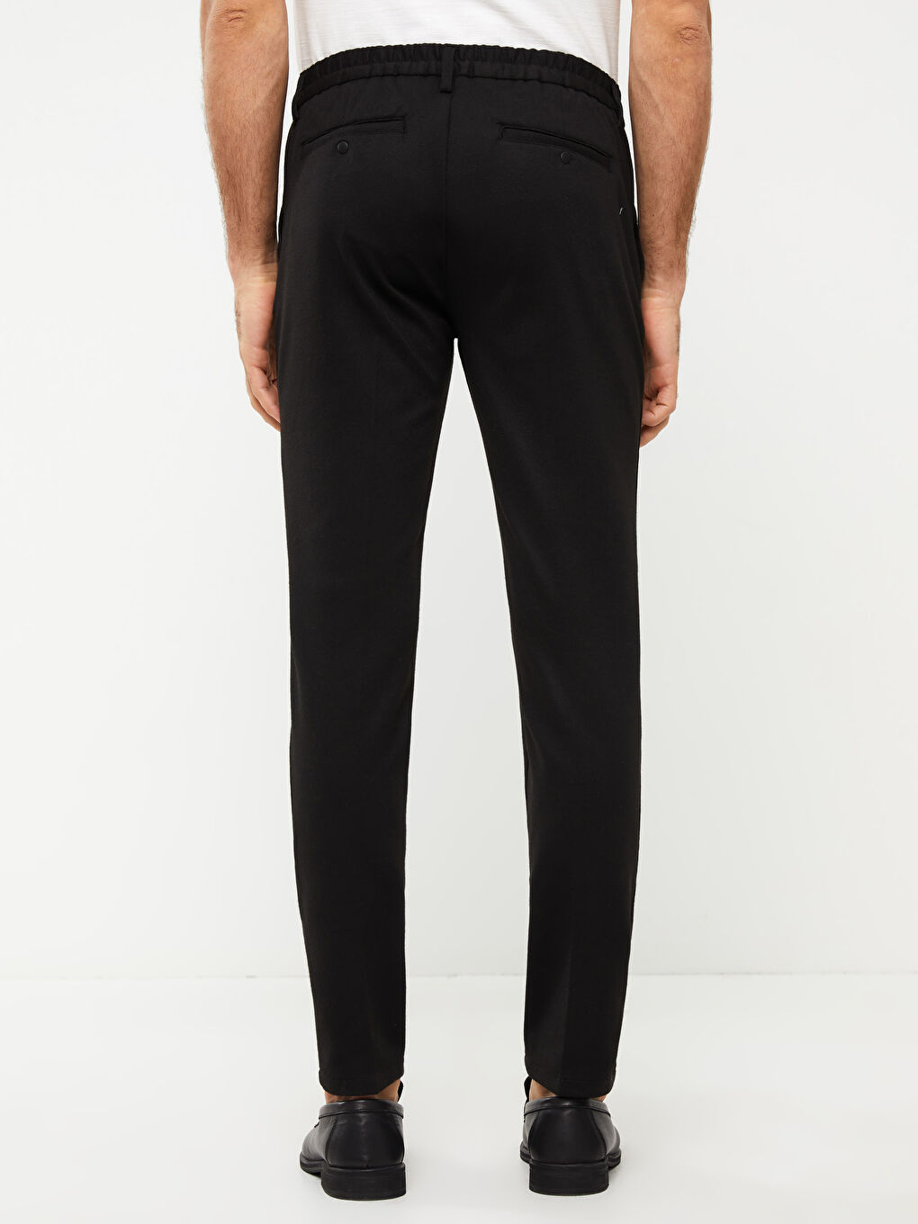 Siyah Slim Fit Erkek Pantolon-4