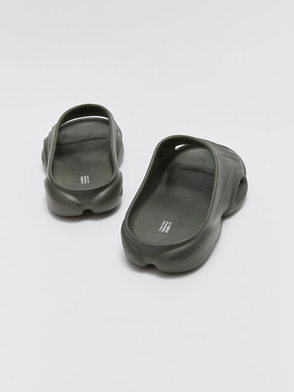 Haki Tek Bantlı Erkek Terlik-4