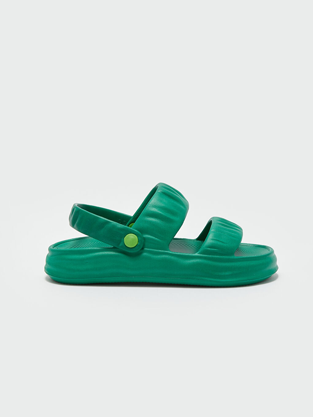 Yeşil Çift Bantlı Kadın Terlik-1