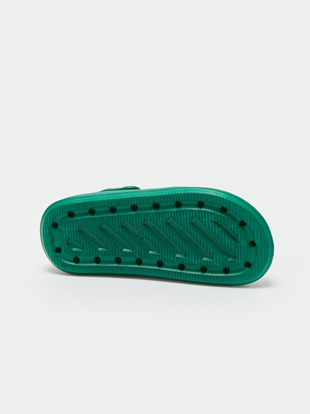 Yeşil Çift Bantlı Kadın Terlik-3