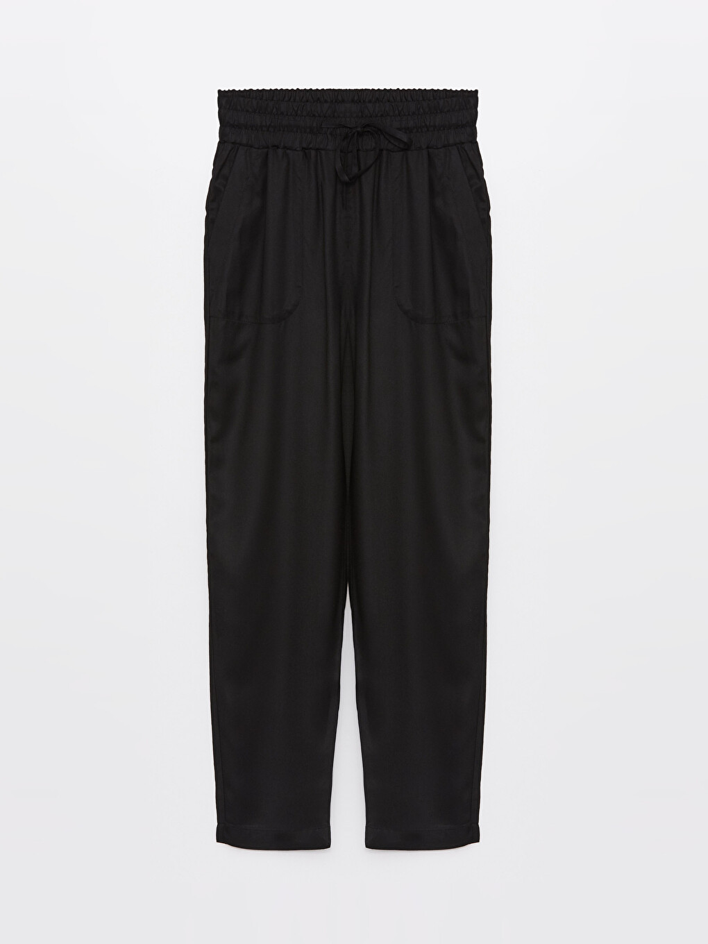 Pantaloni Simpli Croială Carrot Cu Talie Elastică Pentru Femei-5