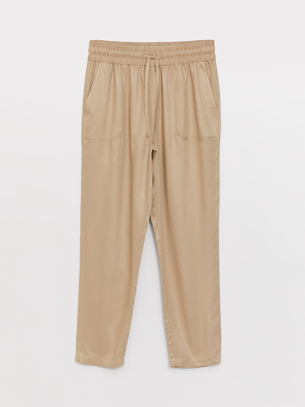 Pantaloni Simpli Croială Carrot Cu Talie Elastică Pentru Femei-5